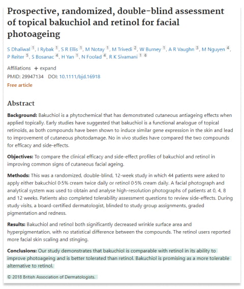 Retinol efectos secundarios