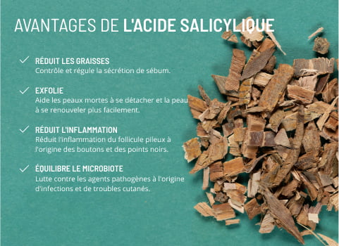 Avantages de l'acide salicylique