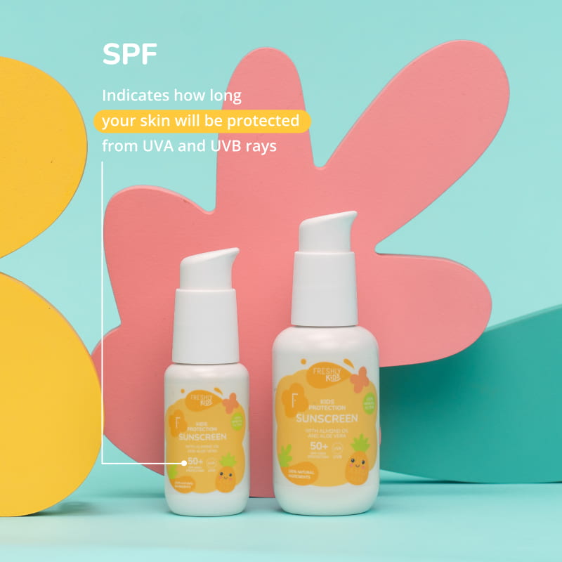Organic sunscreen for babies and children Freshly Cosmetics