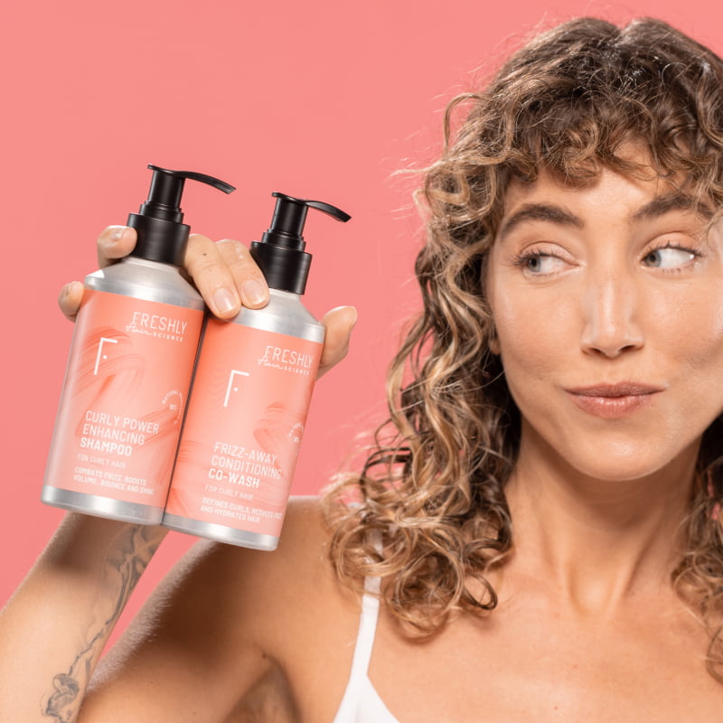 Curly Power Enhancing Shampoo | Freshly Cosmetics | Hair Science