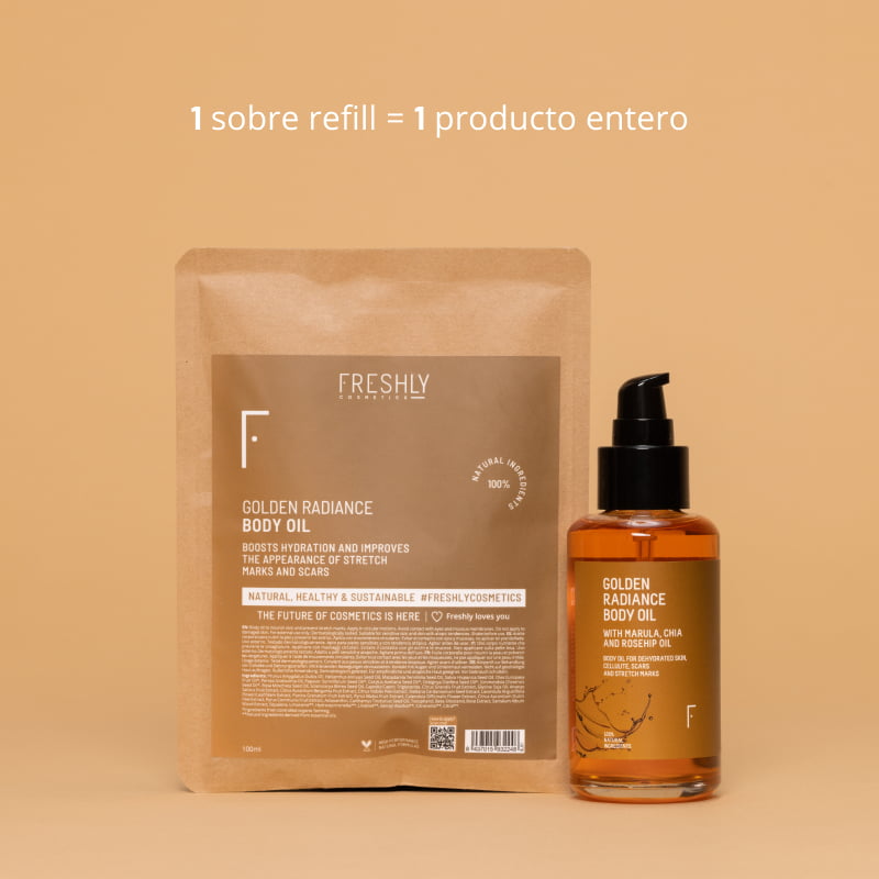 Refill Golden Radiance Body Oil Freshly Cosmetics