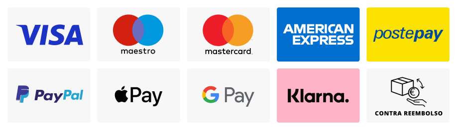 VISA, mastercard, PayPal, Apple Pay, AMEX