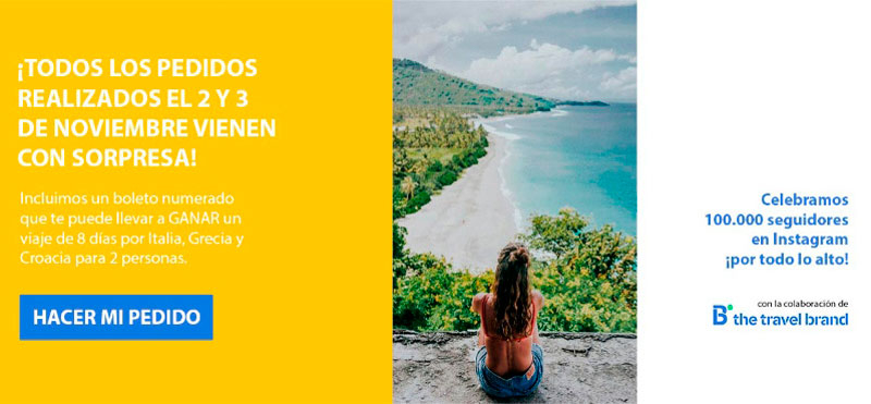 Celebramos 100.000 seguidores en Instagram con un viaje con B the travel brand Celebramos 100.000 seguidores en Instagram con un viaje con B the travel brand