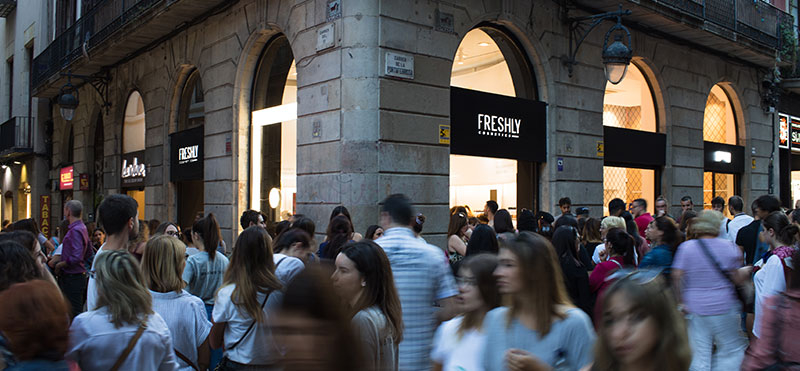 La Freshly store ya ha abierto ¡ven a vernos! calle Portaferrissa 34 de Barcelona